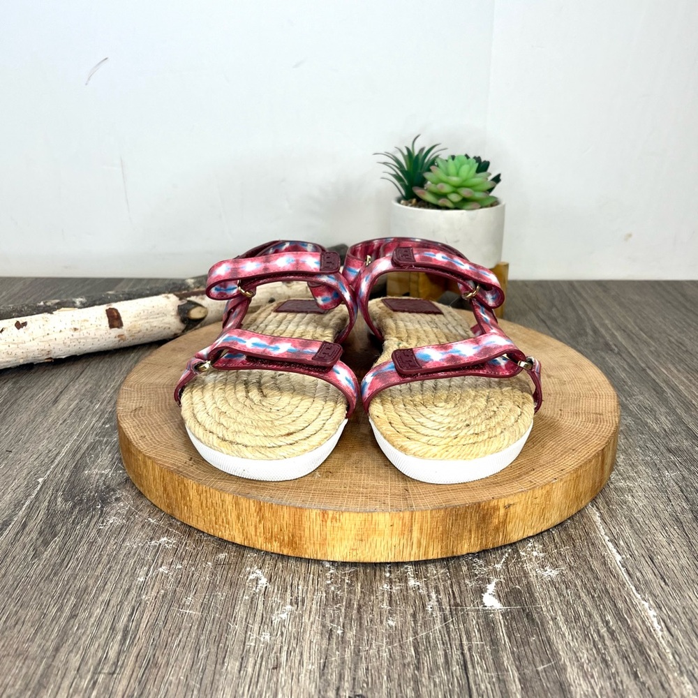 🎉HP🎉 *Tory Burch | Red Tie Dye Straps Sports Sandals Size 7 - Picture 9 of 16